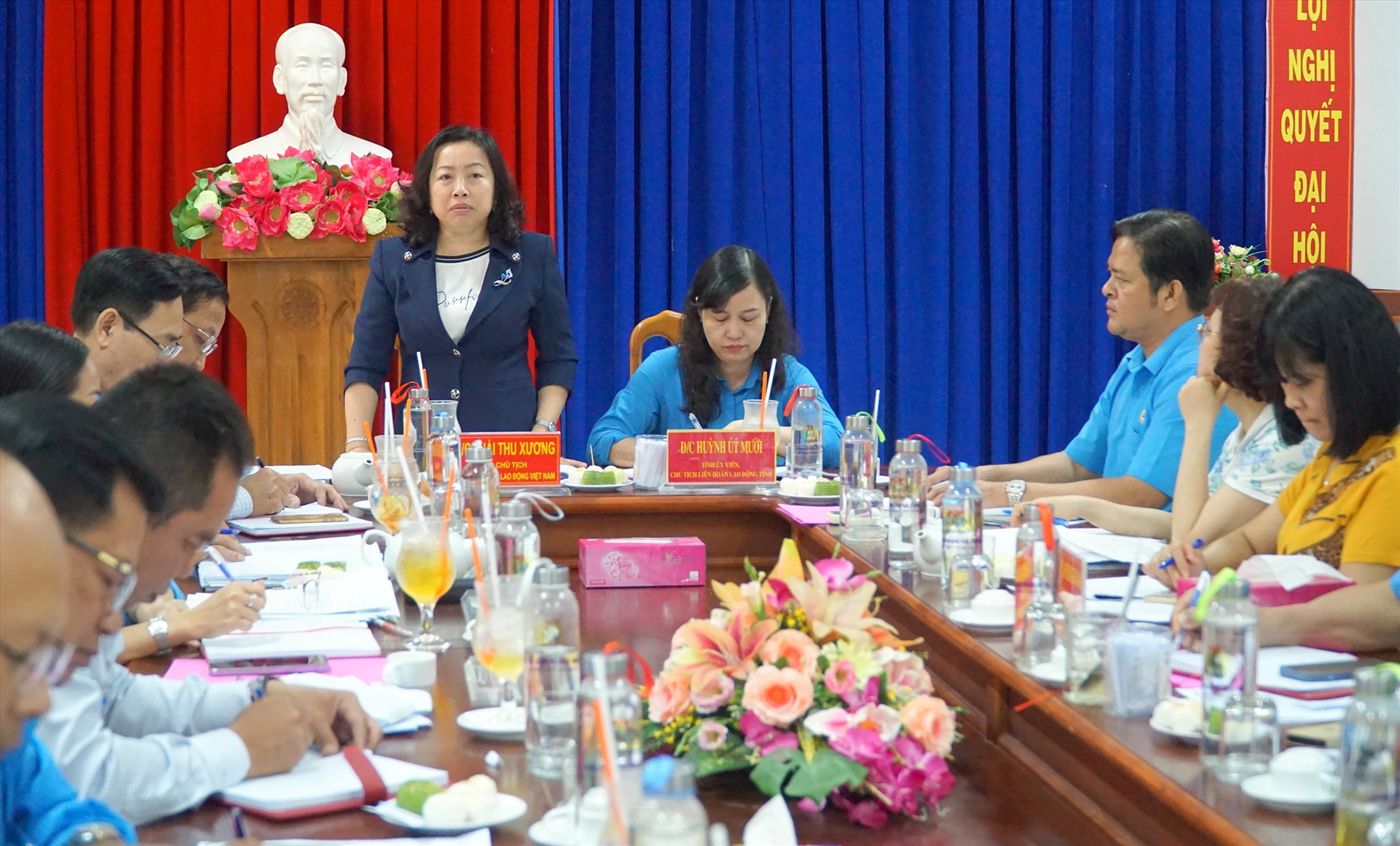 Phó chủ tịch Tổng LĐLĐ Việt Nam Thái Thu Xương đề nghị cần quan tâm công tác phát triển đoàn viên. Ảnh: Nhật Hồ