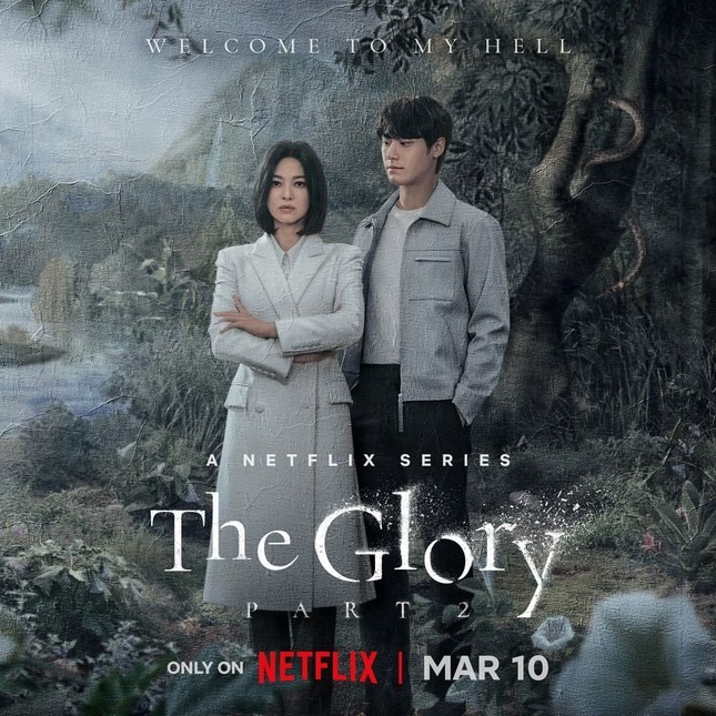 Poster của Song Hye Kyo và Lee Do Hyun trong “The Glory” 2. Ảnh; Netflix