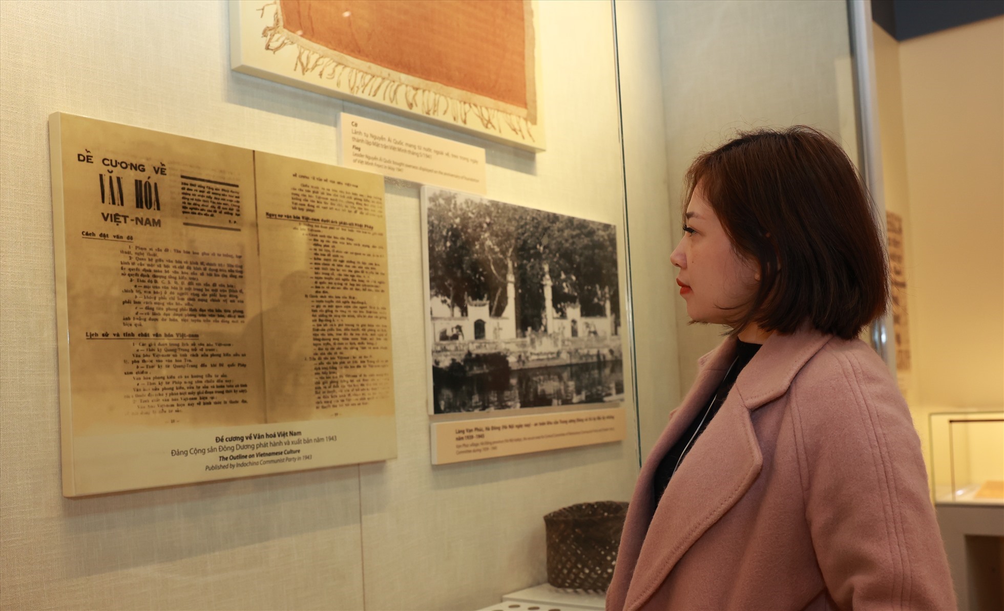 Đề cương Văn hóa được trưng bày tại Bảo tàng Quốc gia VN. Ảnh: Hải Nguyễn