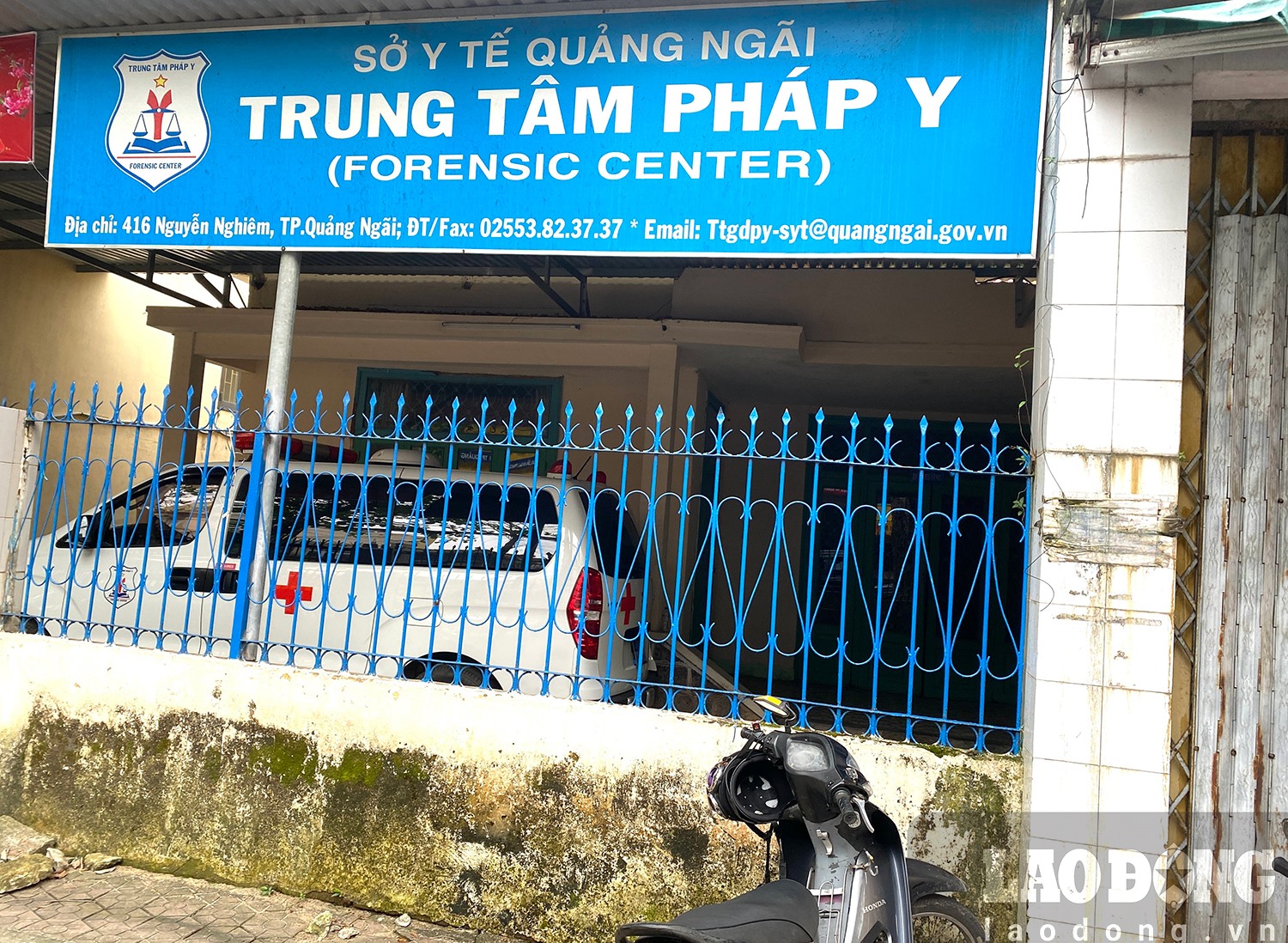 Trung tâm pháp y tỉnh Quảng Ngãi. Ảnh: Ngọc Viên