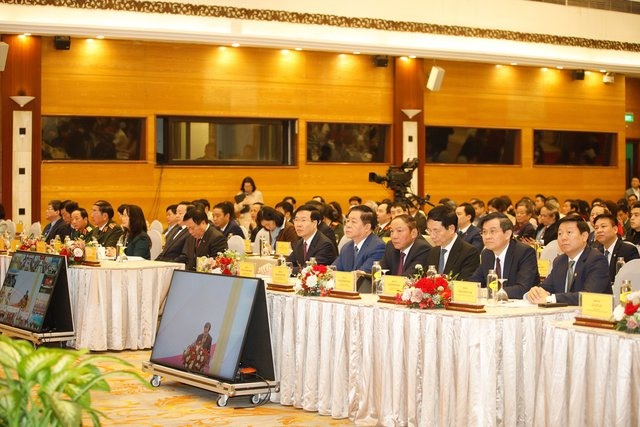 Các đồng chí lãnh đạo Đảng và Nhà nước, các bộ, ngành, địa phương... tham dự Hội thảo - Ảnh: VGP/Nam Nguyễn