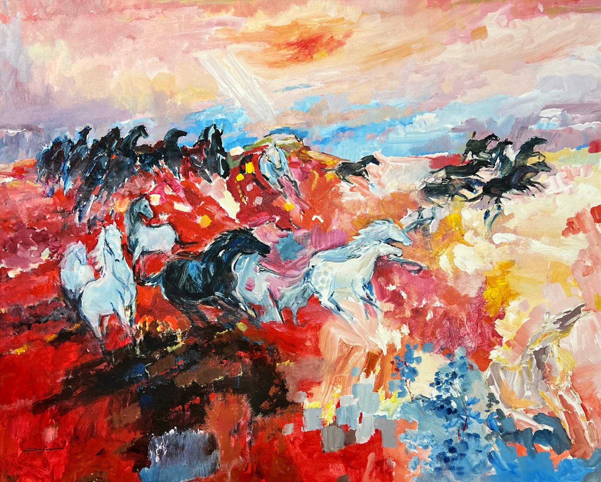 Năm 1959, ông được mời tham gia Biennale de Paris mùa đầu tiên. Triển lãm lưỡng niên danh giá này do nhà phê bình nghệ thuật Raymond Cogniat khởi xướng vào năm 1959 và được thành lập bởi nhà văn André Malraux khi ông là Bộ trưởng Bộ Văn hóa, Pháp. Mục tiêu chính là giới thiệu tổng quan về sức sáng tạo trẻ trên toàn thế giới, tạo nơi trải nghiệm và gặp gỡ.
