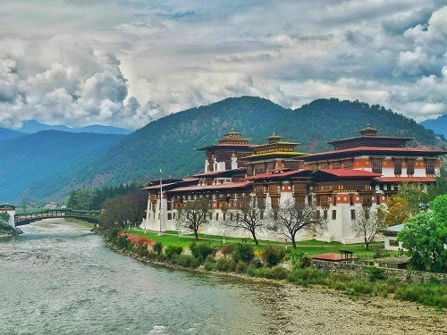 Nơi diễn ra lễ hội Punakha Dzong (ảnh:drukasia)