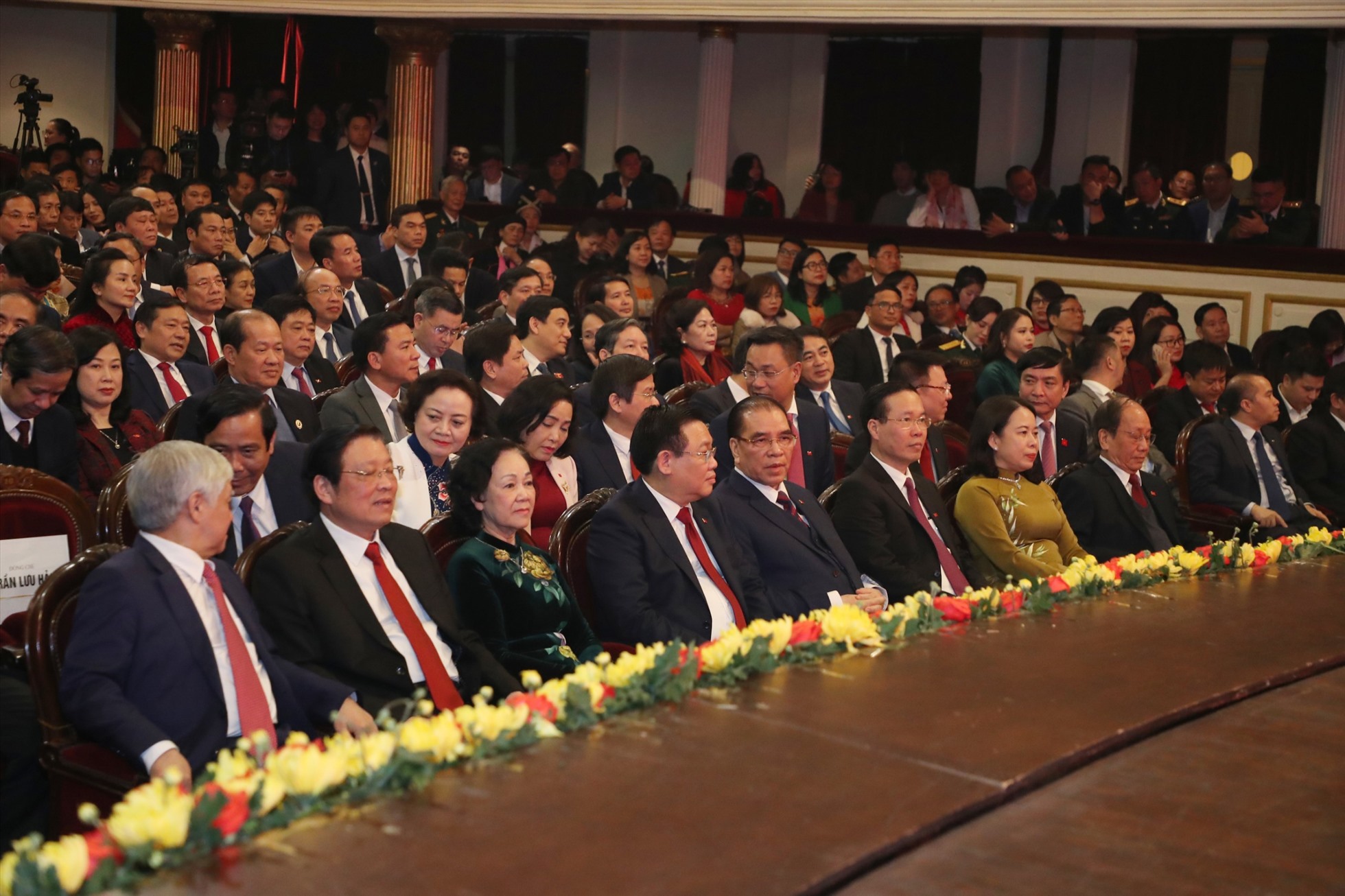 Các đại biểu dự lễ công bố và trao Giải báo chí toàn quốc về xây dựng Đảng (Giải Búa liềm vàng) lần thứ VII - năm 2022. Ảnh: Hải Nguyễn