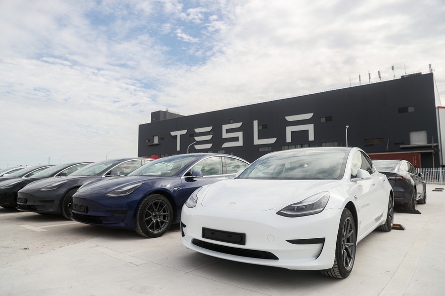 Tesla được hưởng tín dụng thuế lớn cho dòng xe điện tại Mỹ. Ảnh: Xinhua