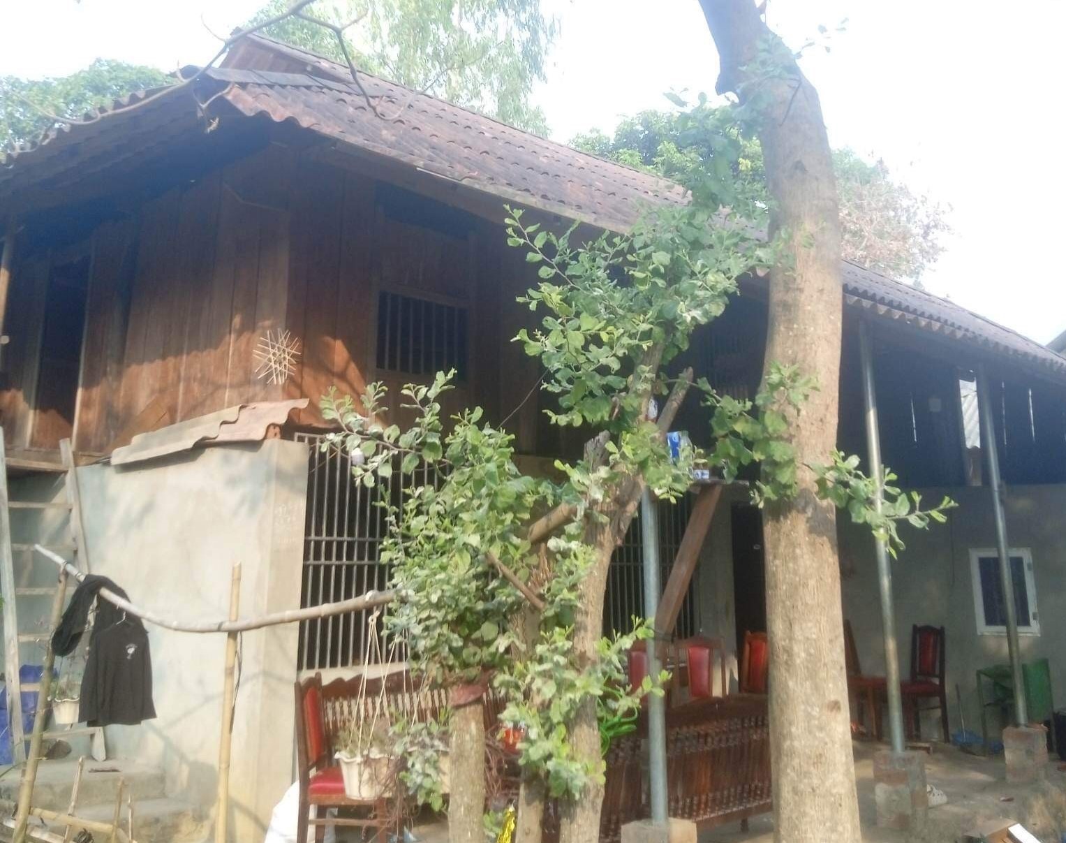 Ngôi nhà của gia đình thầy Khay ở xã , huyện Thuận Châu. Ảnh: Gia đình cung cấp