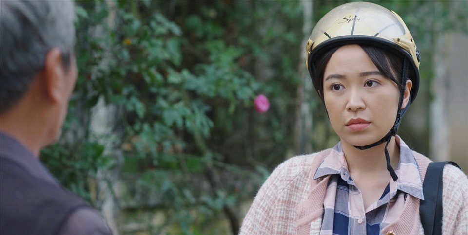 “Dưới bóng cây hạnh phúc” là bộ phim đầu tiên Kim Oanh đóng chính. Ảnh: Nhà sản xuất.