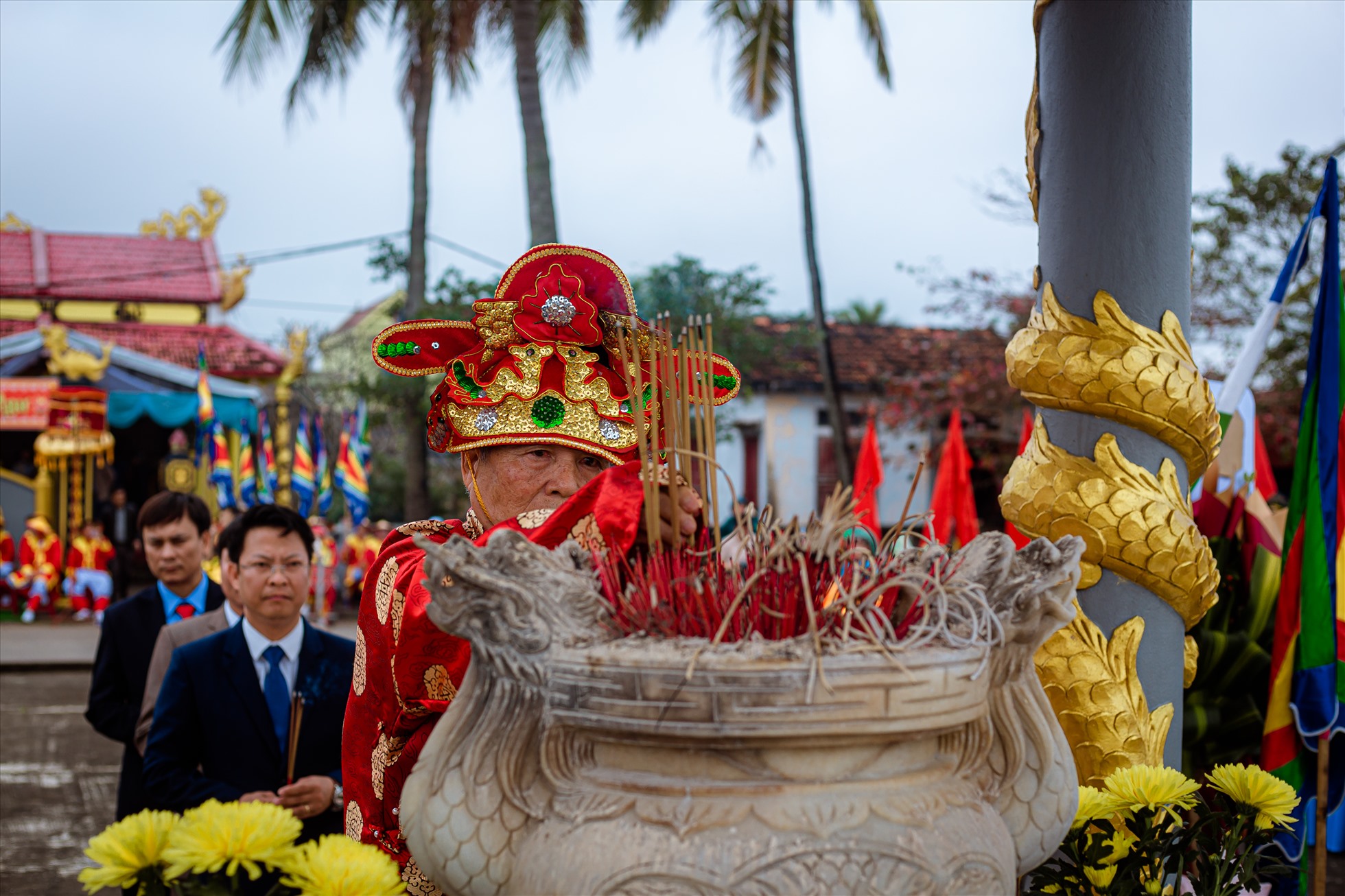 Lễ hội Cầu ngư Cảnh Dương mang tính chất đời sống văn hóa tâm linh của người dân Cảnh Dương có từ xa xưa. Ảnh: Đức Tuấn