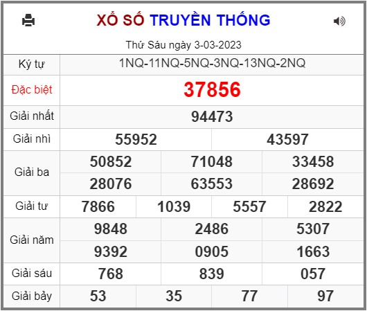 Xổ Số kiến thiết Miền Bắc.