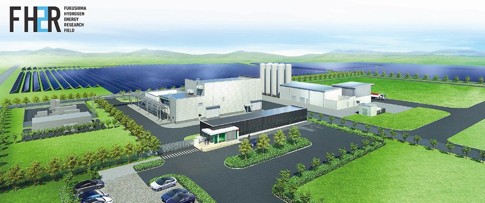 Bản vẽ mô phỏng Fukushima Hydrogen Energy Research Field  (FH2R). Ảnh: Website Chính phủ Nhật Bản