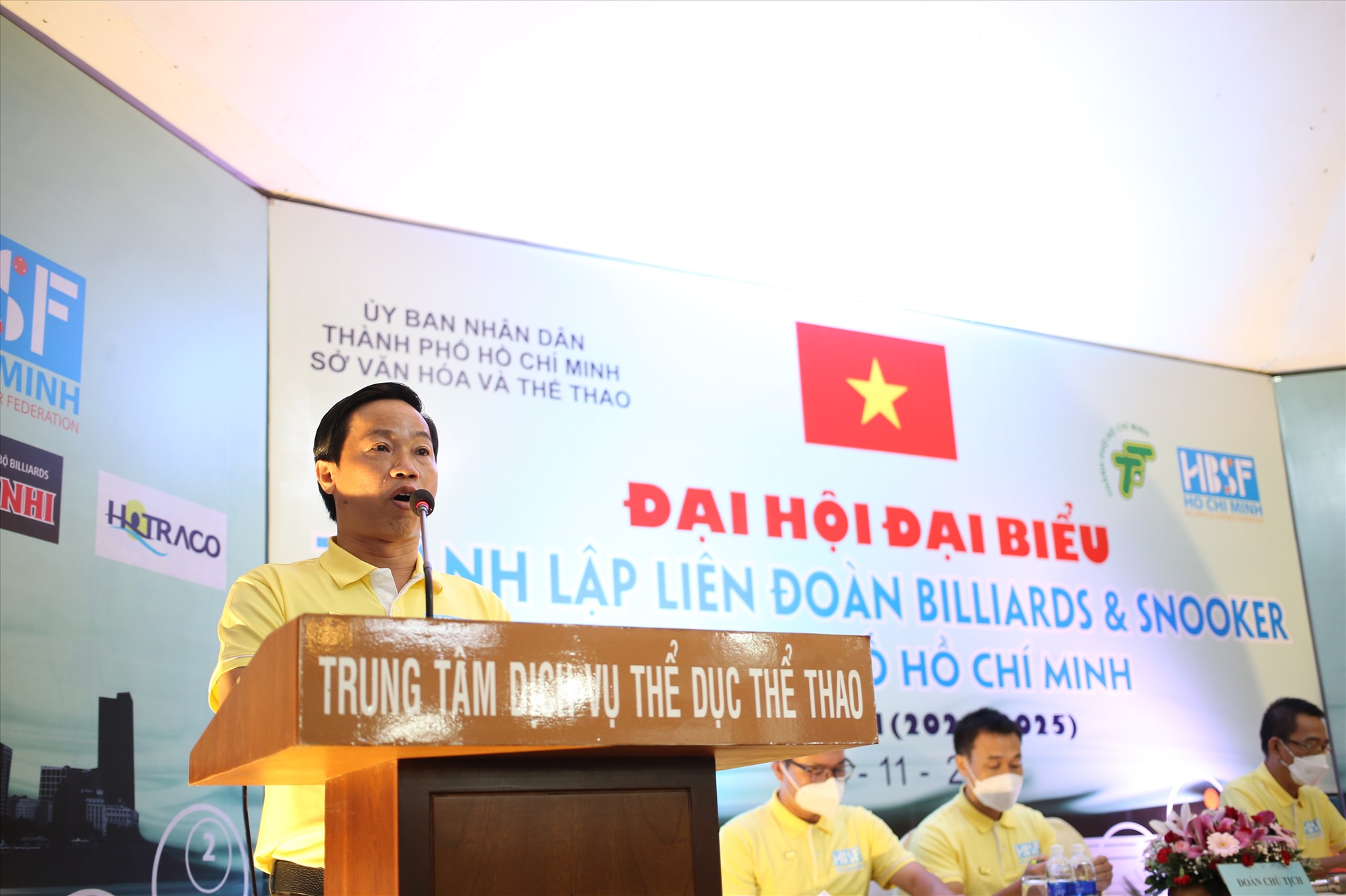 Ông Nguyễn Văn Trí - Quyền chủ tịch HSBF cùng các cộng sự đặt nhiều tâm huyết vào giải đấu sắp tới, để phát triển phong trào tại địa phương. Ảnh: Phong Lê