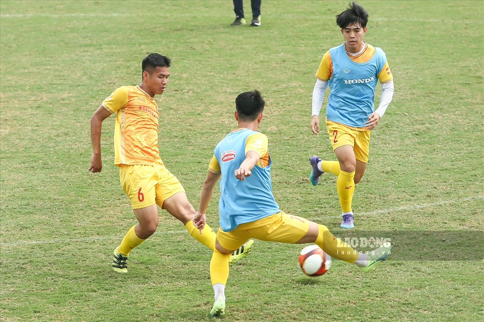 Giải Doha Cup là cơ hội để U23 Việt Nam rèn luyện, cải thiện điểm yếu hướng đến SEA Games 32. Ảnh: Minh Quân