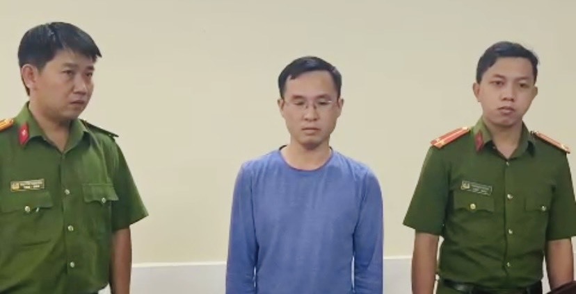Mai Văn Quân bị bắt tạm giam. Ảnh: Công an cung cấp