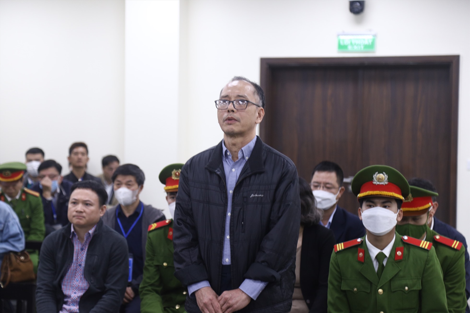 Cựu Giám đốc Đỗ Quốc Hùng tại phiên toà. Ảnh: Việt Dũng