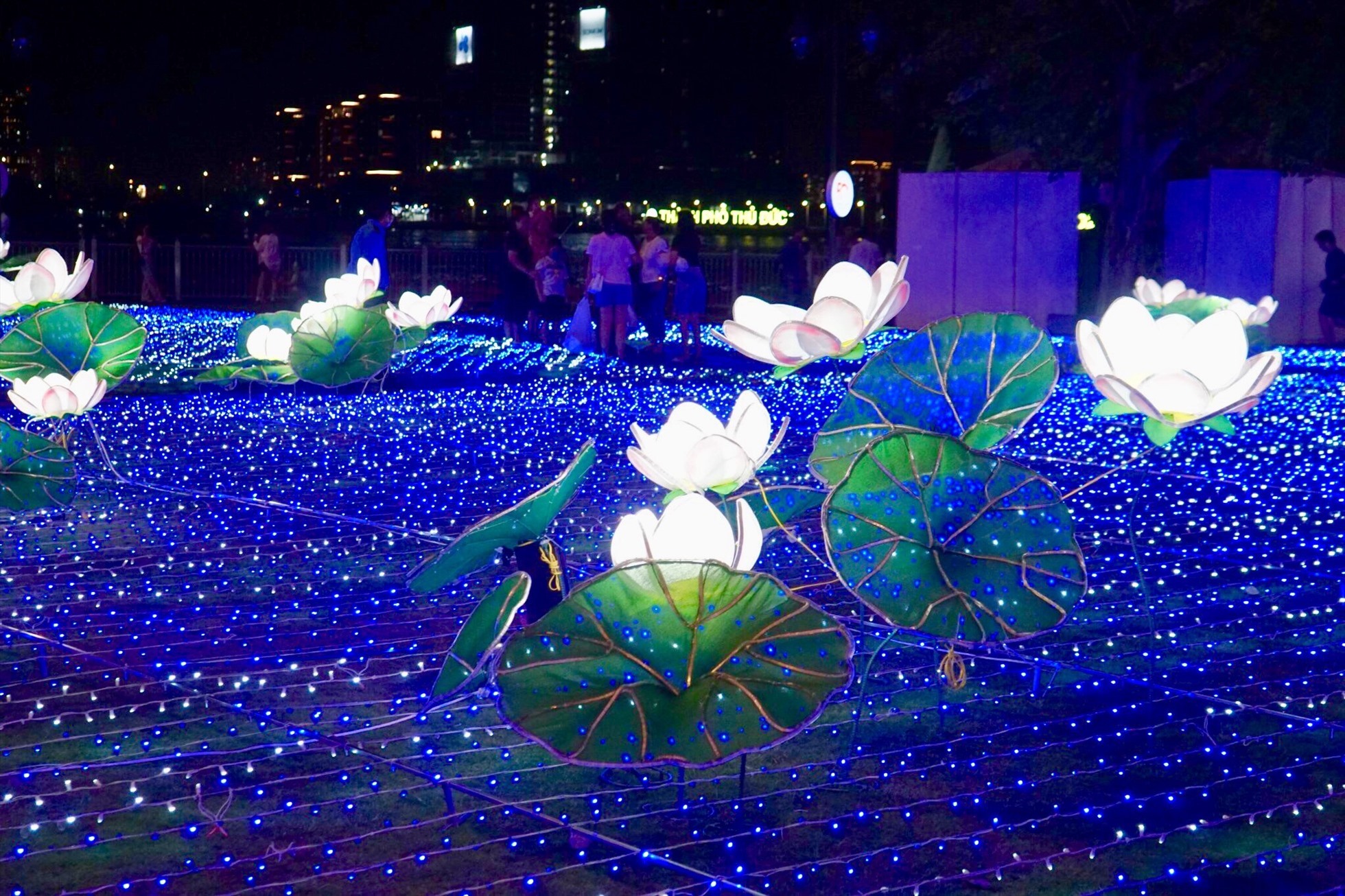 Hoạt động trang trí đèn nghệ thuật xoay quanh 02 chủ đề chính là Hồ Sen Việt Nam được lấy cảm hứng từ những đóa sen nở tươi tắn khoe sắc trên nền nước trong xanh và Khu vườn Sakura, loài hoa đặc trưng của đất nước Nhật Bản. Tất cả sẽ được lồng ghép và truyền tải sống động nhất qua công nghệ chiếu sáng rực rỡ.
