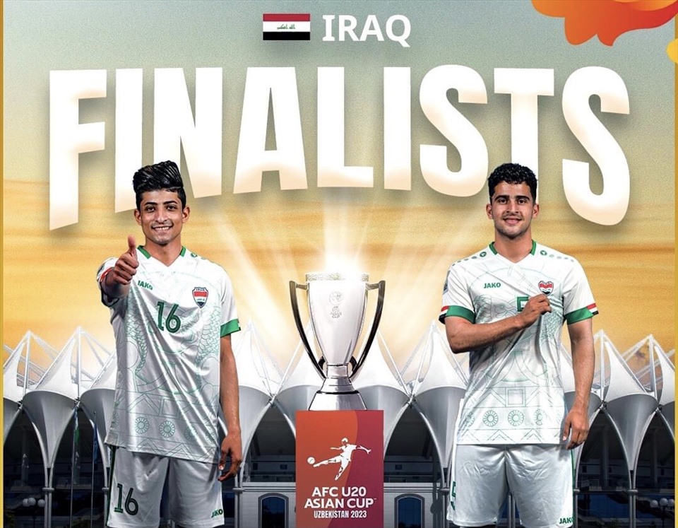 U20 Iraq giành tấm vé đầu tiên vào chơi trận chung kết giải U20 Châu Á 2023. Ảnh: AFC
