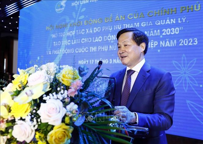 Phó Thủ tướng Lê Minh Khái phát biểu chỉ đạo. Ảnh: An Đăng/TTXVN