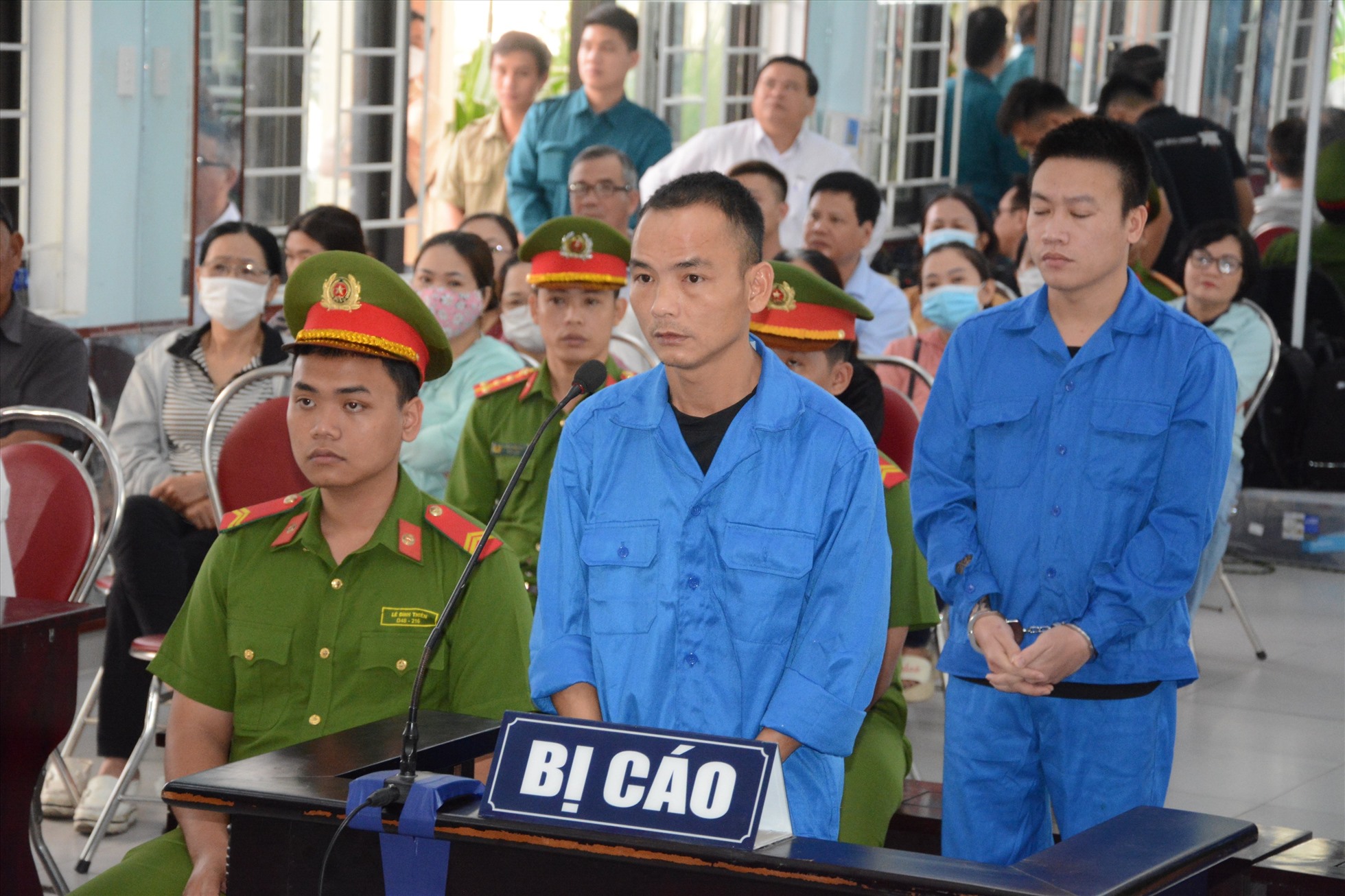 Bị cáo Dương Quang Tuấn tại phiên tòa. Ảnh: Mai Hương