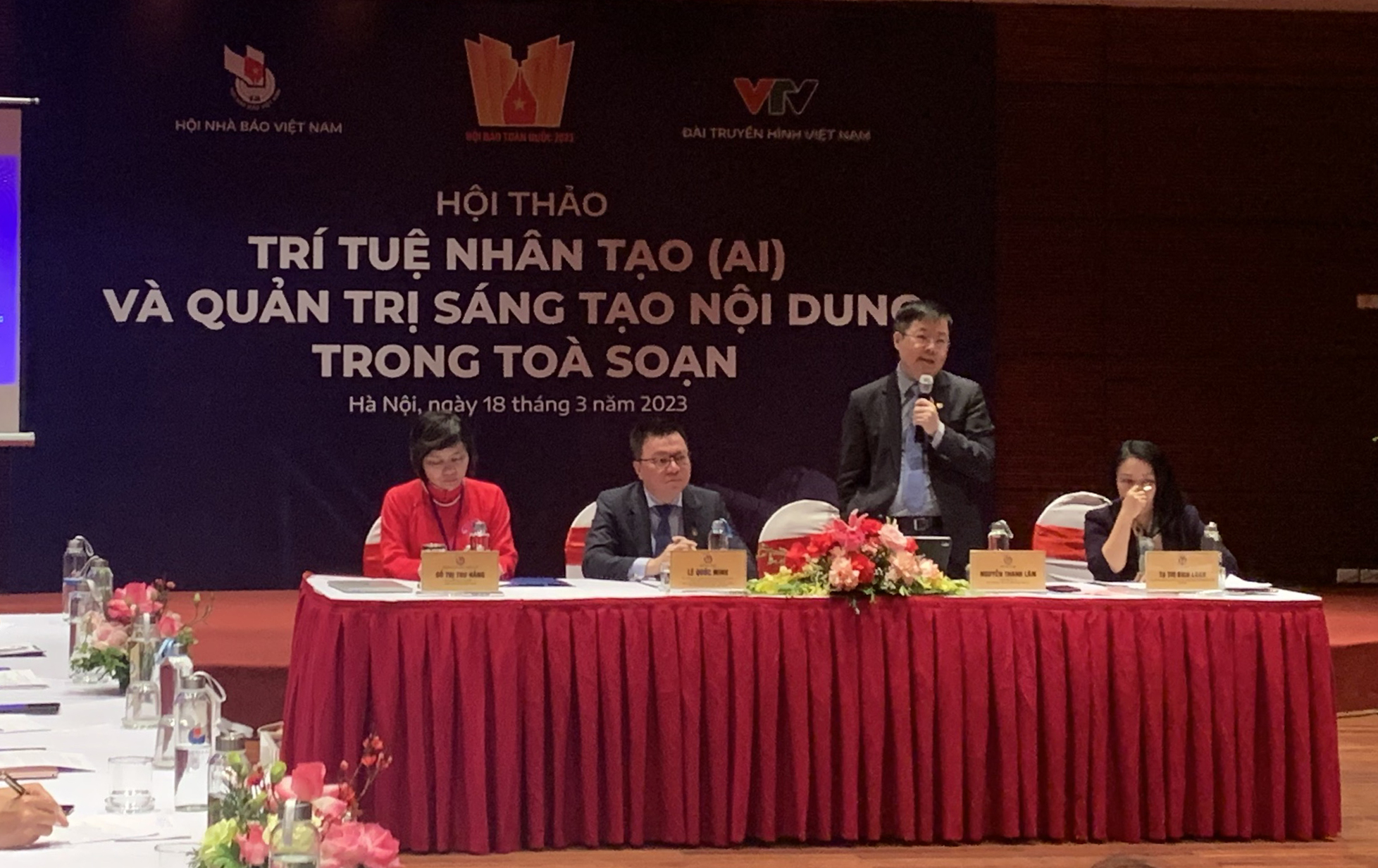 Ông Nguyễn Thanh Lâm, Thứ trưởng Bộ Thông tin và Truyền thông phát biểu tại Hội thảo. Ảnh: Ái Vân