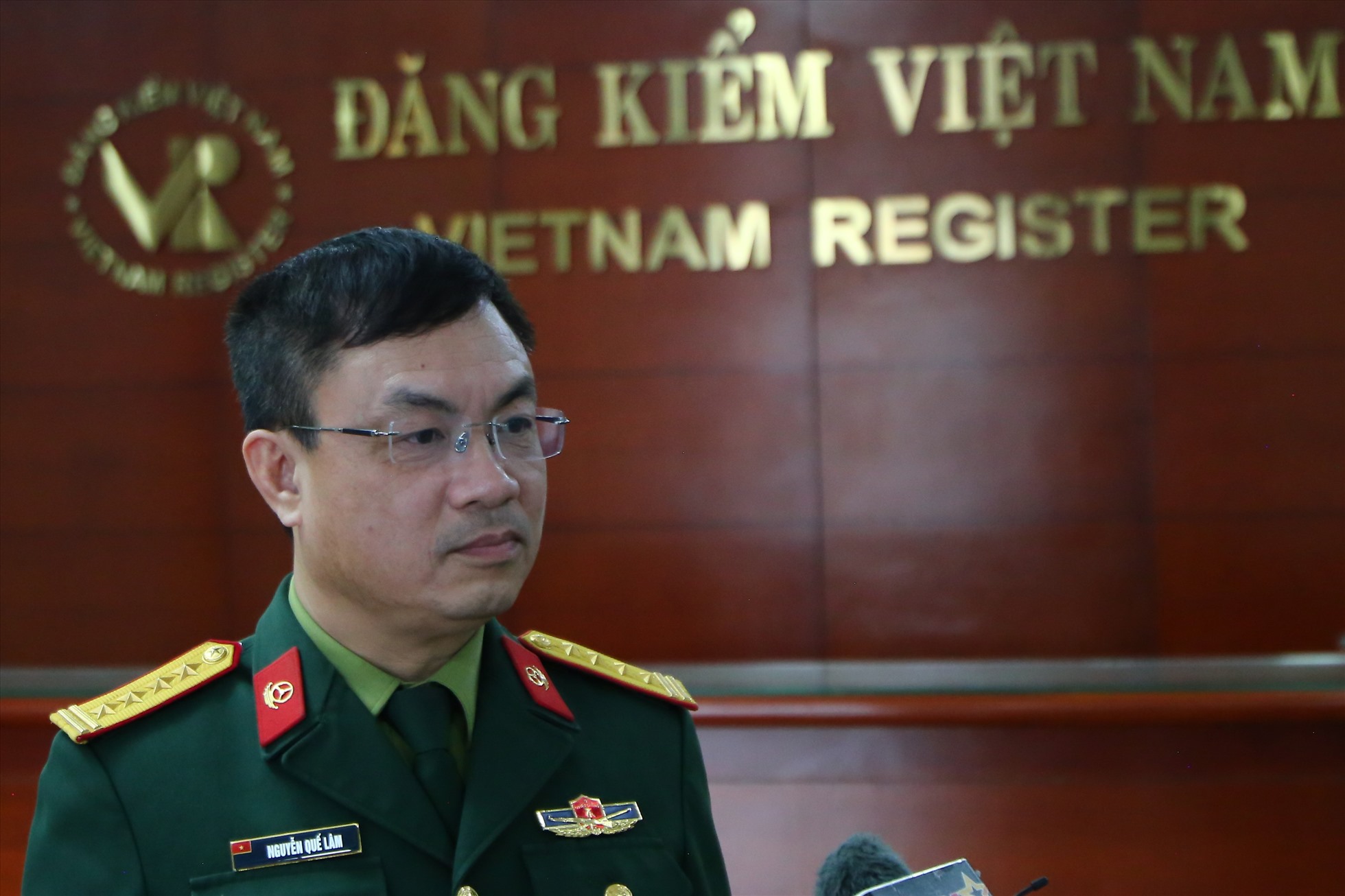 Đại tá Nguyễn Quế Lâm, Phó Cục trưởng Cục Xe - Máy. Ảnh: Vĩnh Hoàng