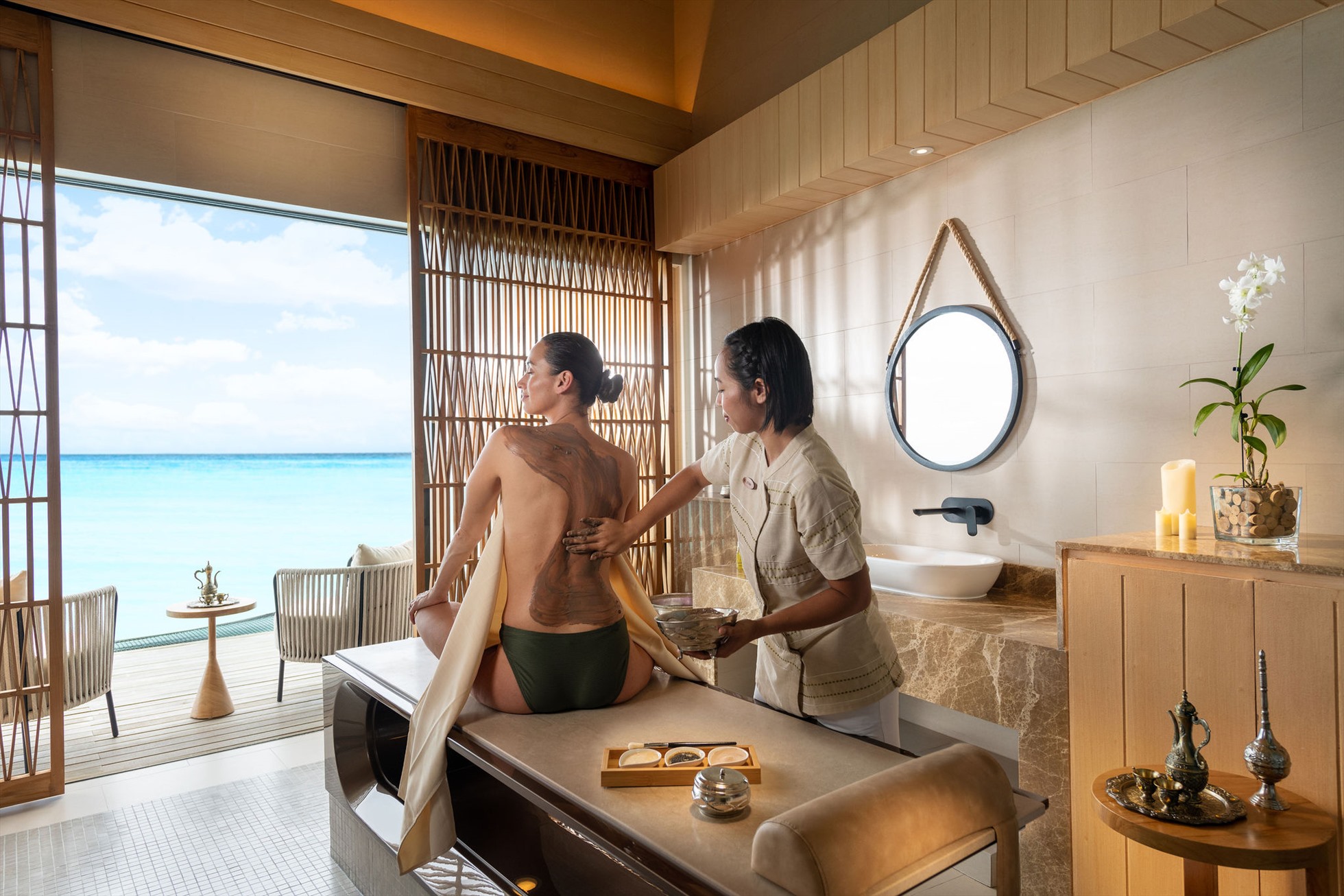 Tận hưởng kì nghỉ dưỡng tuyệt vời tại đây. Ảnh: Hilton Maldives Amingiri Resort & Spa