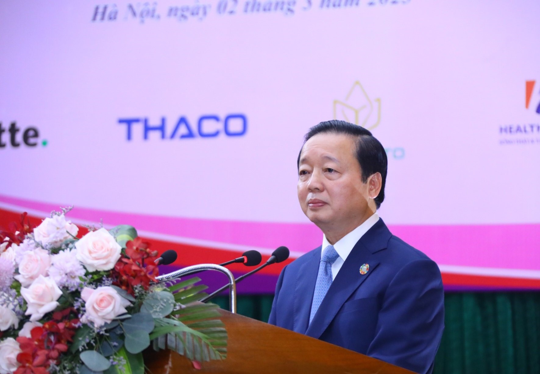 Phó Thủ tướng Chính phủ Trần Hồng Hà phát biểu chỉ đạo tại buổi lễ. Ảnh: