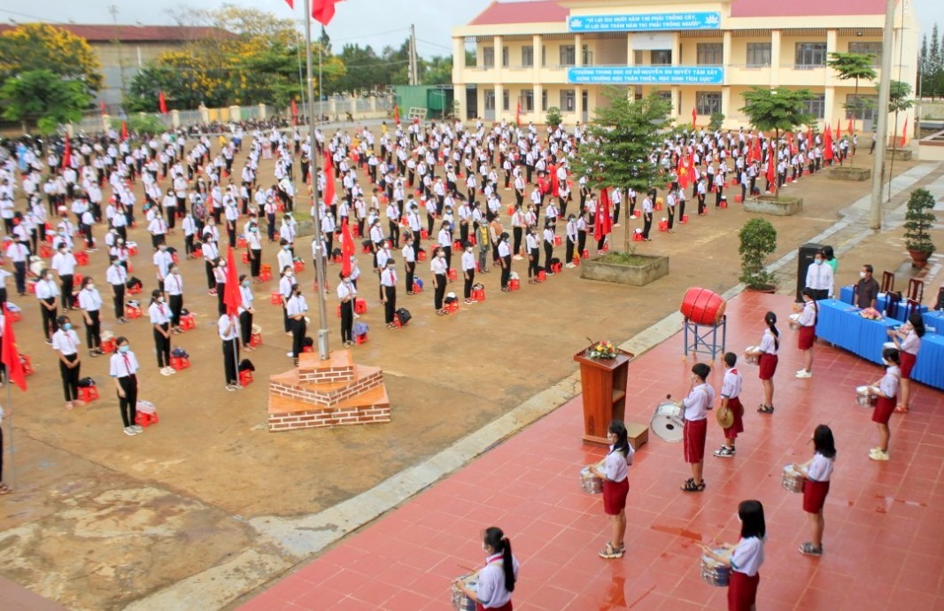 UBND tỉnh Đắk Nông đã phát văn bản yêu cầu các ngành chức năng, địa phương ngăn chặn tình trạng học sinh bỏ học đi làm công nhân. Ảnh: Phan Tuấn