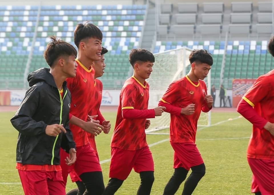 Toàn bộ các cầu thủ U20 Việt Nam vẫn đảm bảo được thể lực tốt. Ảnh: VFF