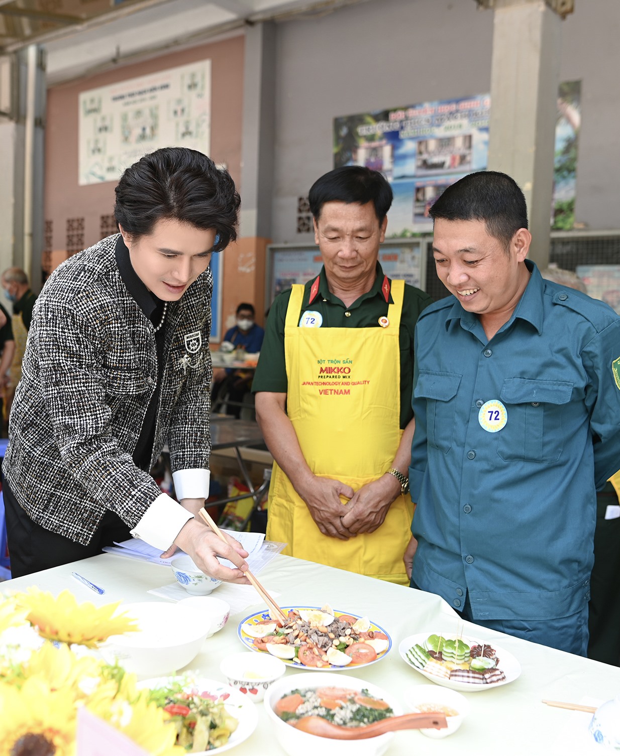 Hội thi nấu ăn “Khi đàn ông vào bếp” với chủ đề “Vào bếp bằng cả trái tim” vừa diễn ra với sự tham gia của MC Vũ Mạnh Cường. Ảnh: Ban tổ chức.