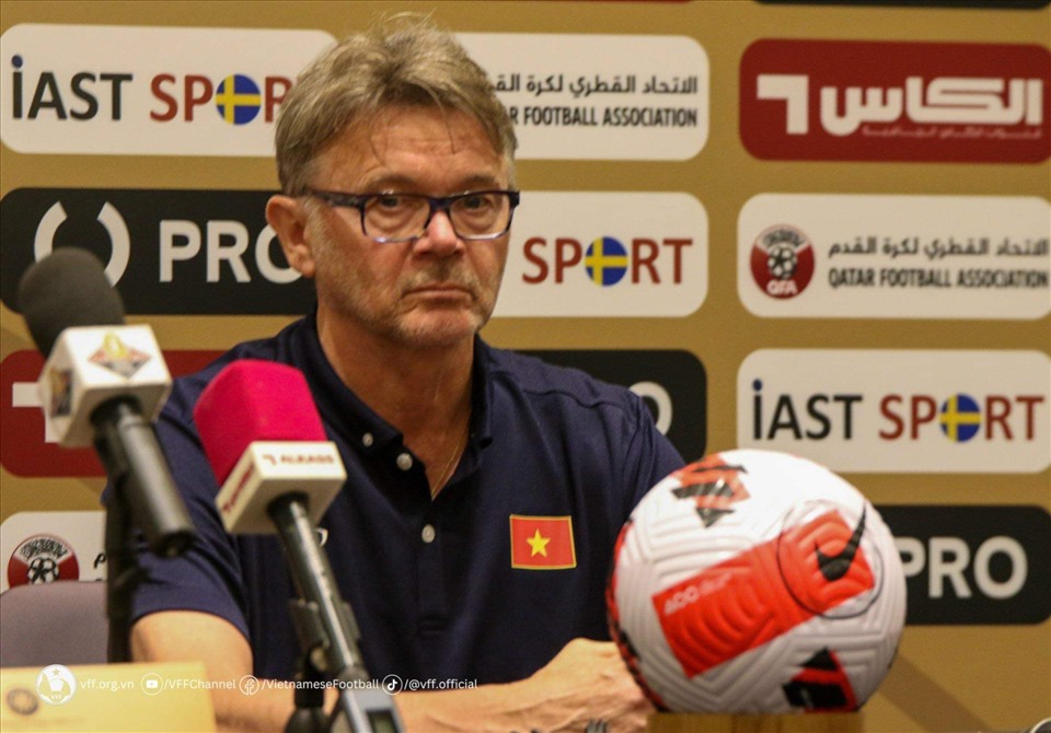 Huấn luyện viên Troussier đặt ra những mục tiêu quan trọng cho U23 Việt Nam tại Doha Cup 2023. Ảnh: VFF