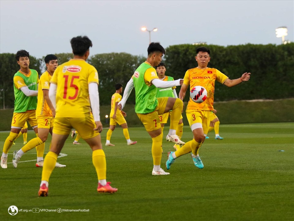 Các cầu thủ U23 Việt Nam cần chứng minh năng lực tại giải Doha Cup 2023. Ảnh: VFF