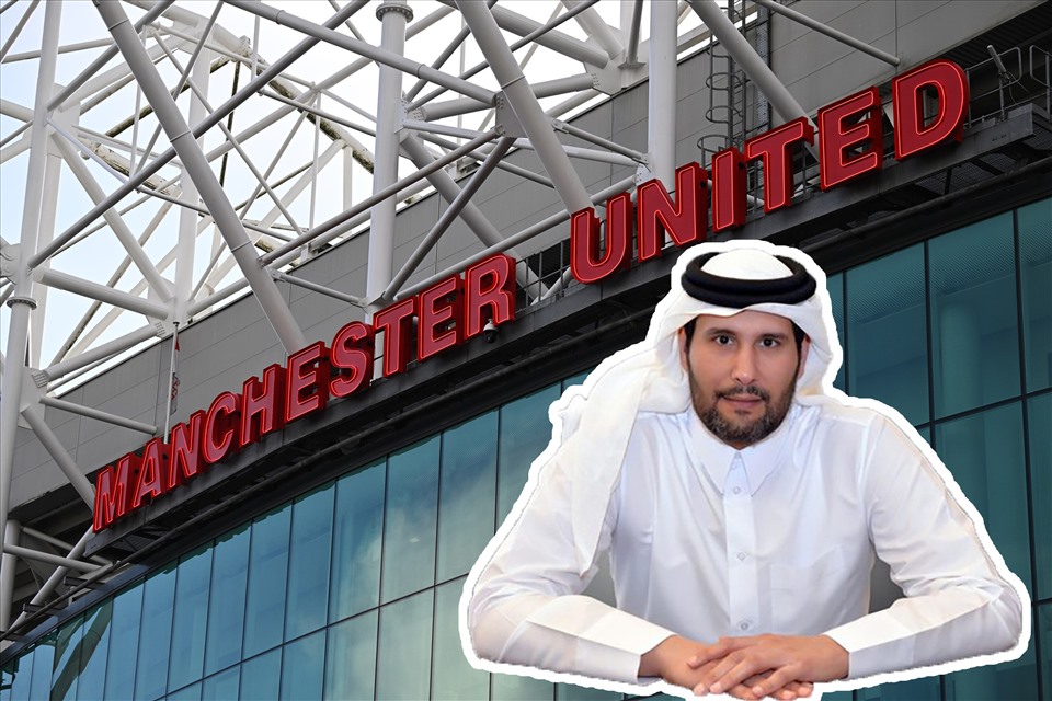 Phía Qatar quyết tâm mua lại Man United. Ảnh thiết kế: Thanh Vũ