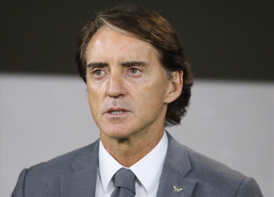 Vấn đề nhân sự tại vòng loại EURO 2024 đang làm khó Mancini. Ảnh: AFP