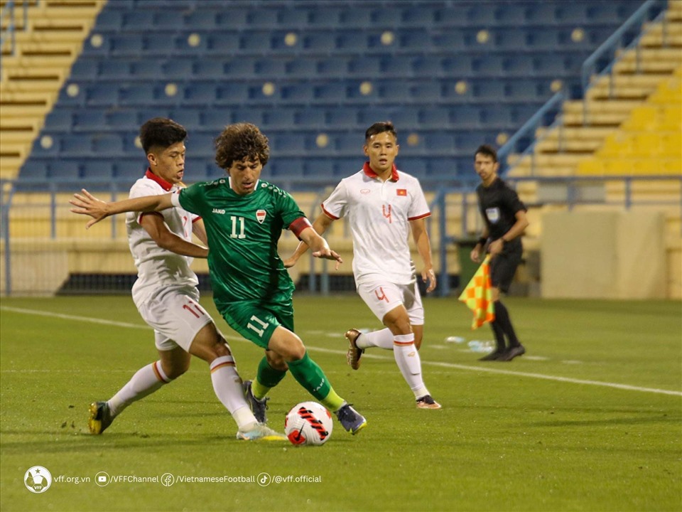 U23 Iraq giành chiến thắng 3-0 trước U23 Việt Nam. Ảnh: VFF
