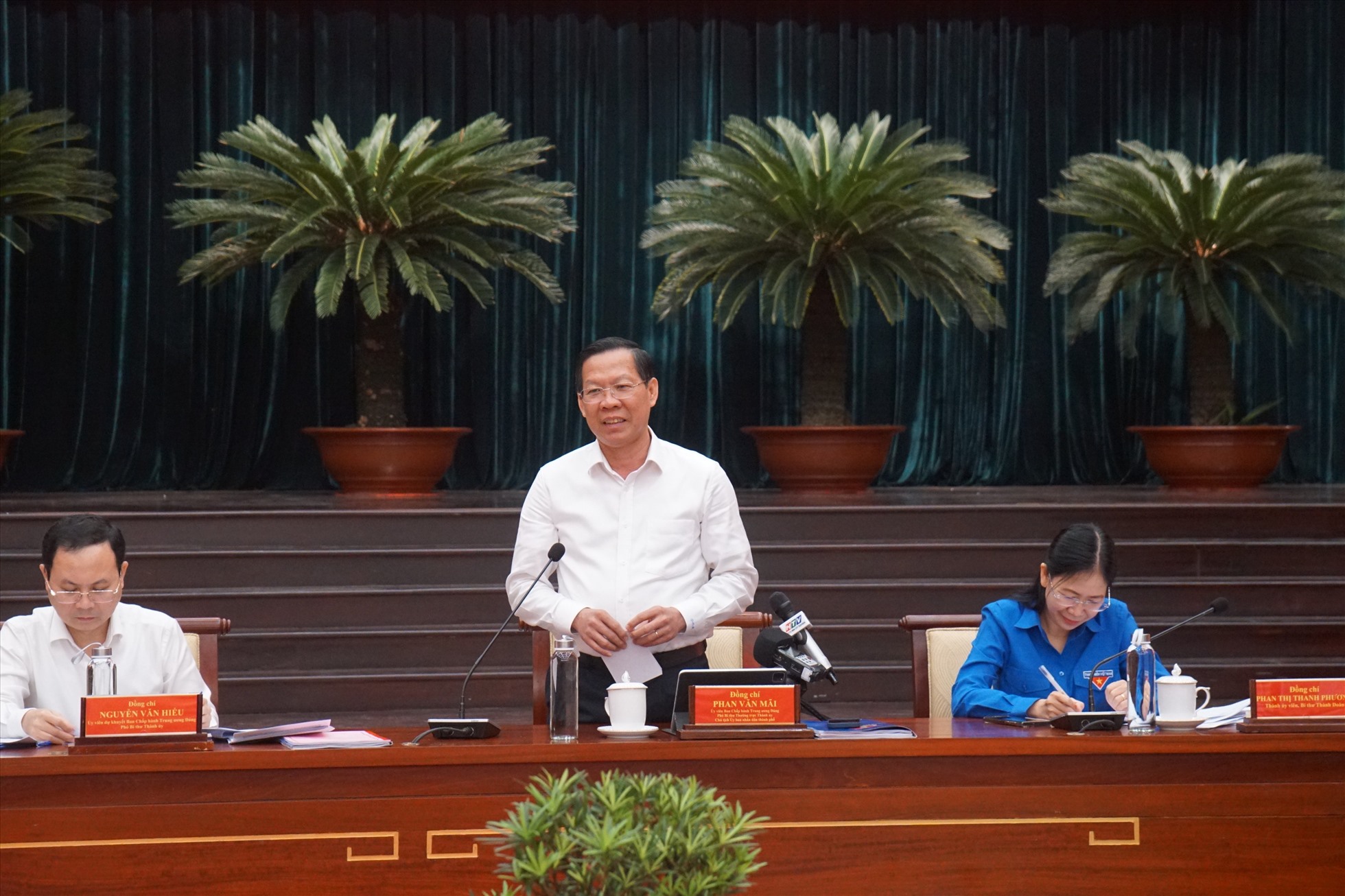 Chủ tịch UBND TPHCM Phan Văn Mãi phát biểu tại