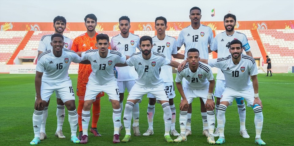 U23 UAE có thể hình và sức mạnh vượt trội. Ảnh: Liên đoàn bóng đá UAE