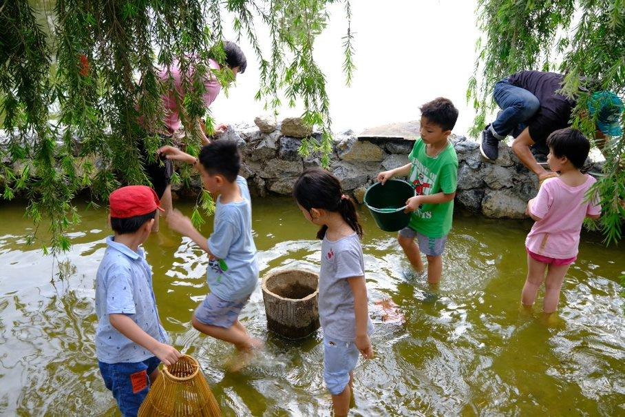 Những gia đình có con nhỏ ngày càng quan tâm đến các dịch vụ cắm trại nghỉ dưỡng kết hợp hoạt động ngoài trời, kỹ năng sống. Ảnh: Khu nghỉ dưỡng