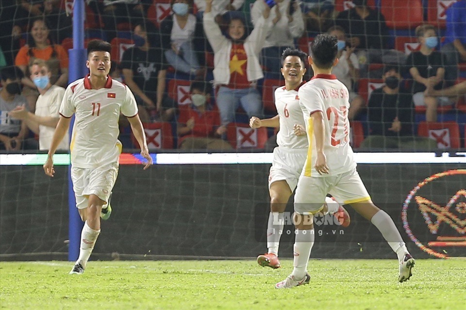 Nguyễn Văn Tùng (số 11) có thể trở lại U23 Việt Nam nếu bình phục chấn thương. Ảnh: Thanh Vũ