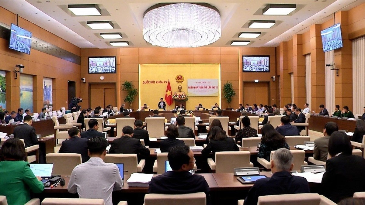 Ủy ban Pháp luật của Quốc hội tổ chức phiên họp toàn thể lần thứ 13. Ảnh: Quốc hội