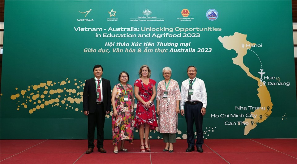 Hội thảo Xúc tiến Thương mại Giáo dục, Văn hóa và Ẩm thực Australia – Việt Nam với sự tham gia của hơn 400 doanh nghiệp, tổ chức, hiệp hội và cơ quan của Australia và Việt Nam. Ảnh: Nguyễn Linh