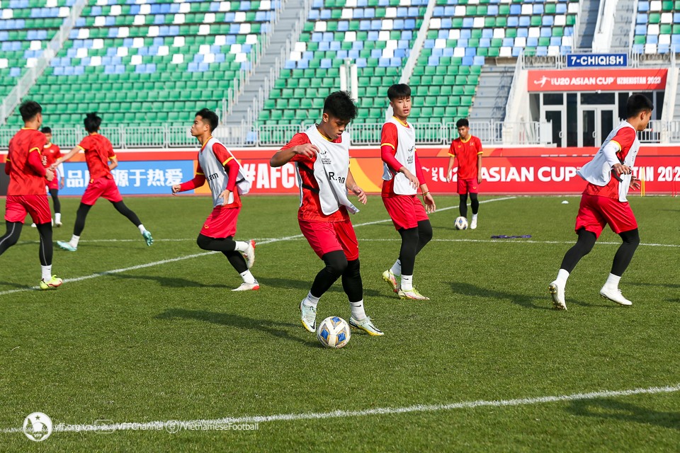 U20 Việt Nam có được lực lượng tốt nhất trong trận gặp U20 Qatar. Ảnh: VFF