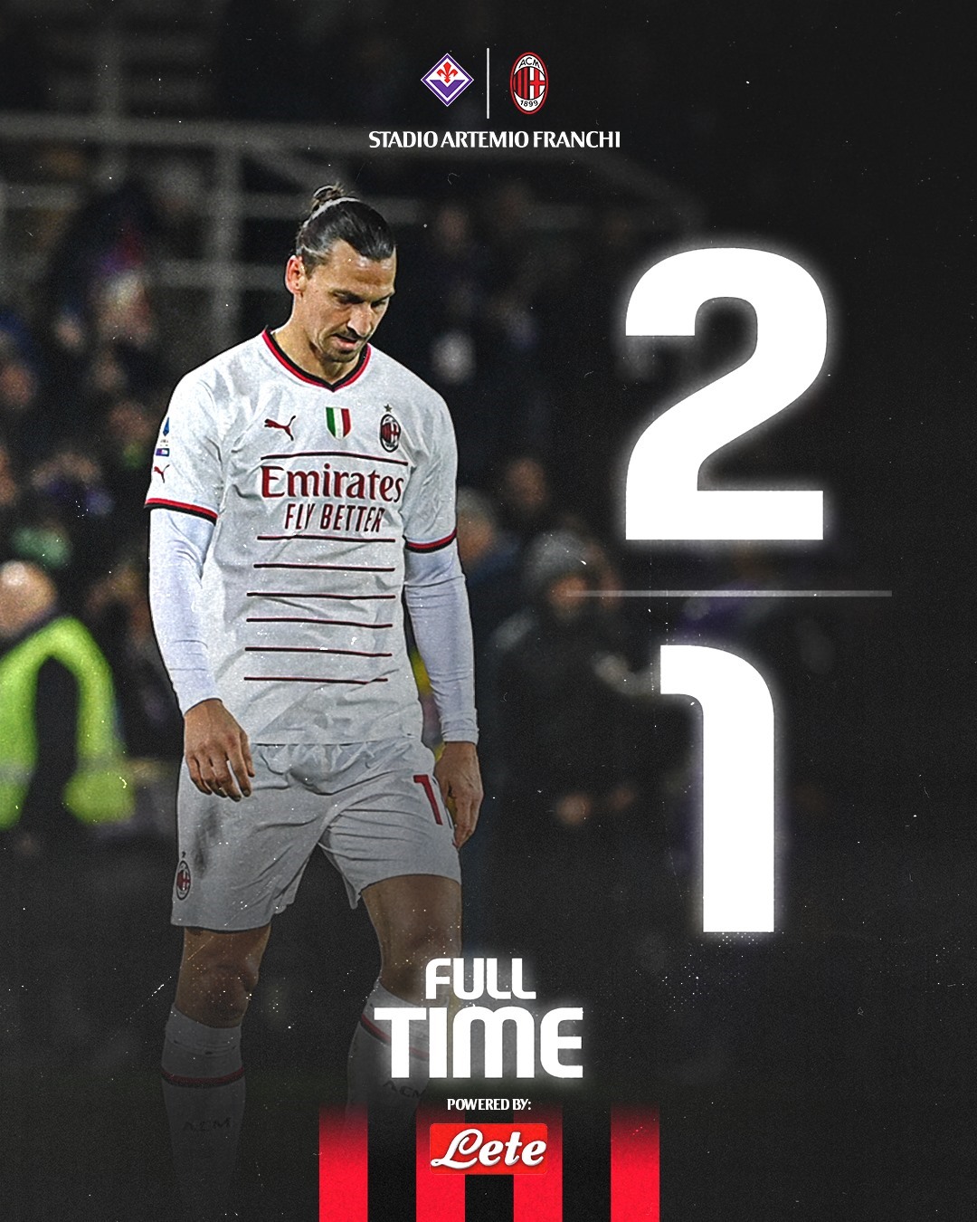 AC Milan thất bại trên sân Fiorentia. Ảnh: AC Milan
