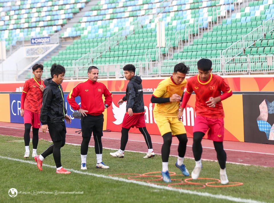 U20 Việt Nam đảm bảo lực lượng cho trận đấu cuối cùng vòng bảng. Ảnh: VFF