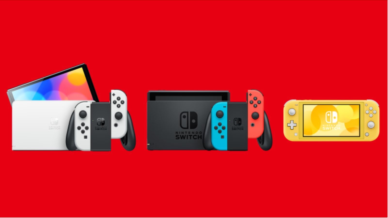 Các hệ máy Nintendo Switch đã ra mắt. Ảnh: Nintendo