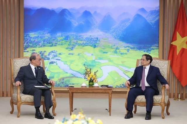 Thủ tướng Phạm Minh Chính đề nghị hai bên tiếp tục cụ thể hóa, triển khai nhận thức chung đã đạt được giữa lãnh đạo cấp cao hai nước. Ảnh: VGP