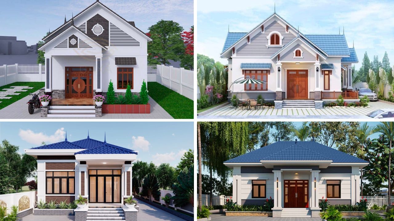 Top 10+ mẫu nhà cấp 4 mái thái 8x12m đơn giản đẹp hiện đại - Siêu thị nội  thất số 1 Việt Nam - NoithatAlpha.com