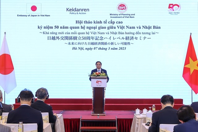 Thủ tướng Phạm Minh Chính đánh giá cao sự quyết tâm, nghiêm túc, hiệu quả của các nhà đầu tư Nhật Bản khi hoạt động đầu tư kinh doanh tại Việt Nam. Ảnh: VGP