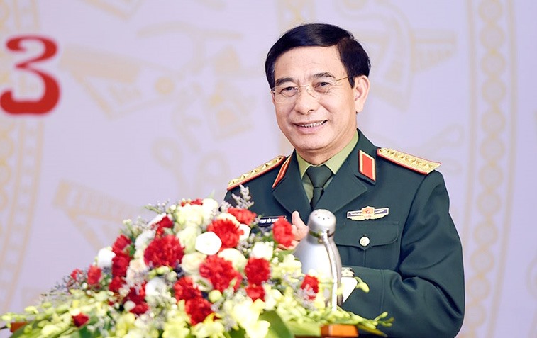 Đại tướng Phan Văn Giang, Ủy viên Bộ Chính trị, Phó bí thư Quân ủy Trung ương, Bộ trưởng Bộ Quốc phòng. Ảnh: T.Vương