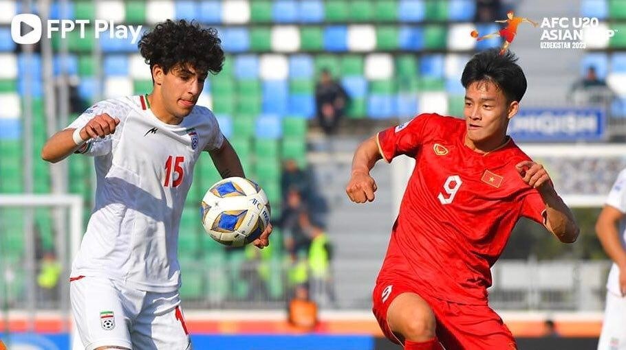 U20 Iran tận dụng tốt các cơ hội khi đối đầu U20 Việt Nam. Ảnh: FPT Play