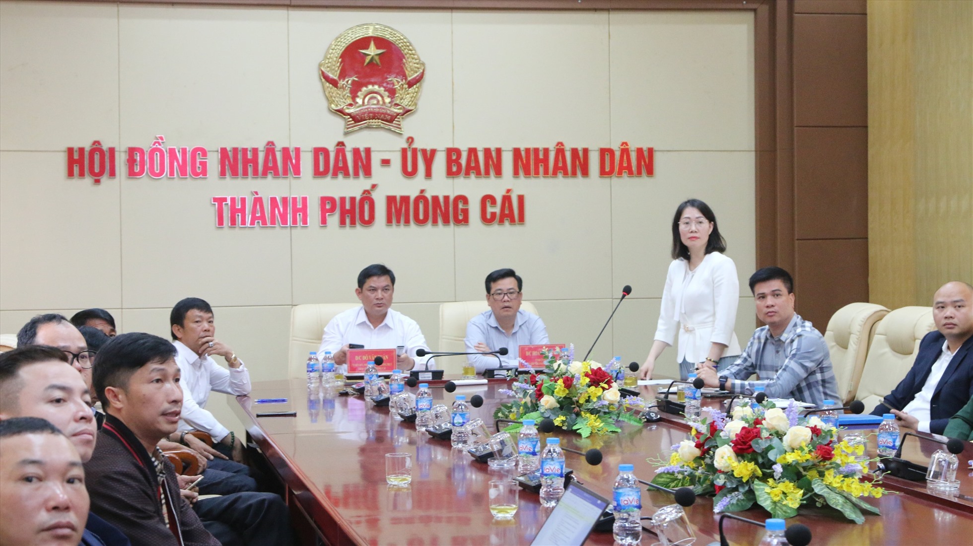 TP.Móng cái luôn quan tâm đến hợp tác thương mại Việt Nam-Trung Quốc. Ảnh: N.Huân